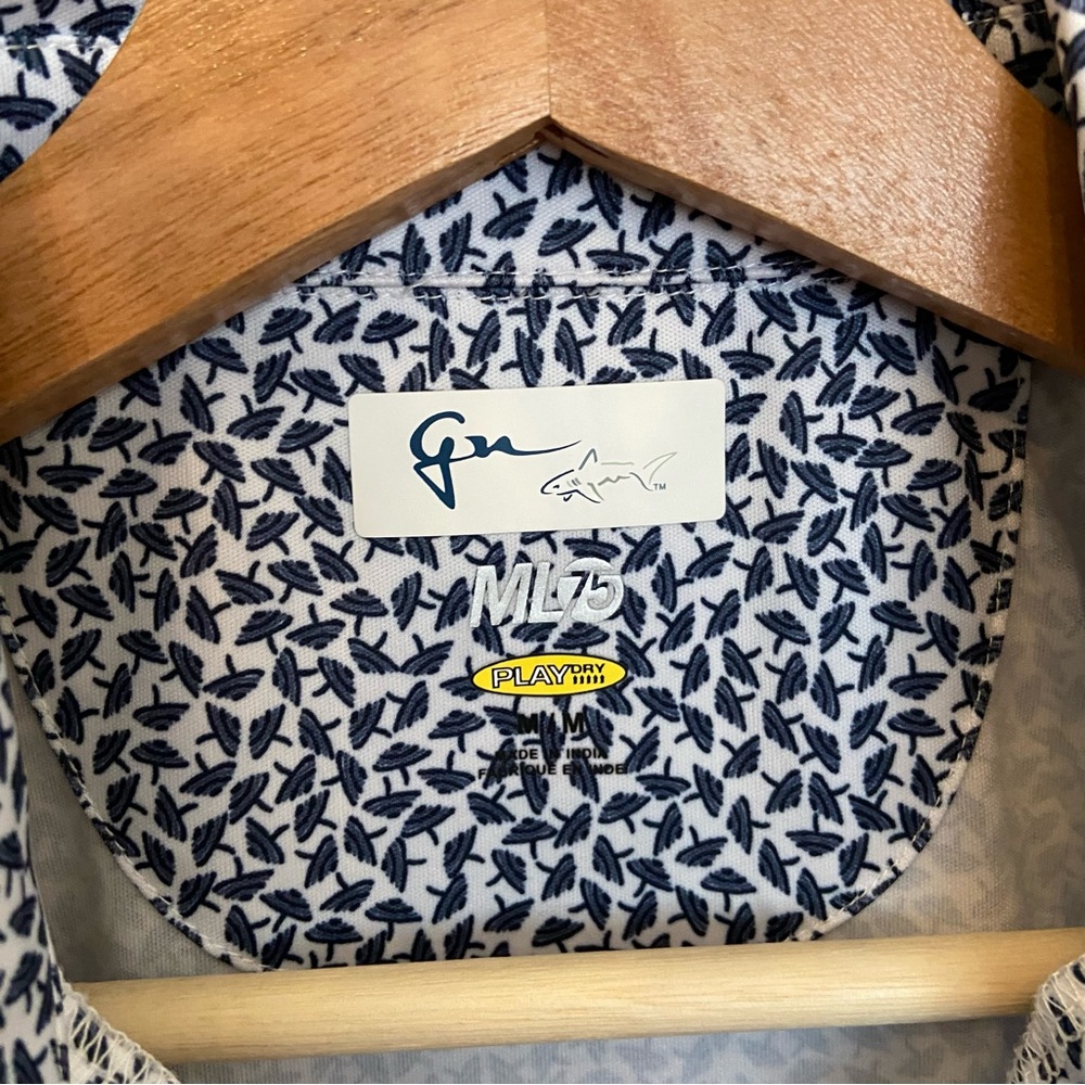 Golf TOP Navy/White Pickleball Greg Norman Quarter Zip - Picture 5 of 9